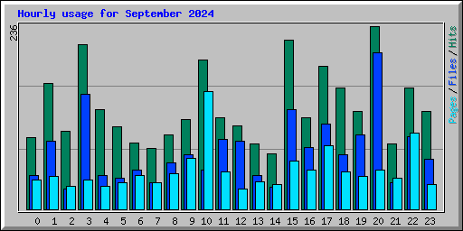 Hourly usage for September 2024