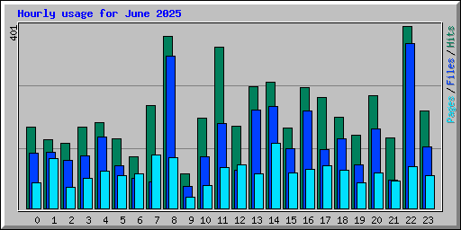 Hourly usage for June 2025