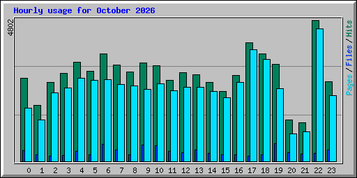 Hourly usage for October 2026