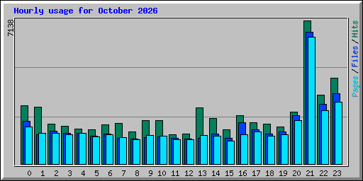 Hourly usage for October 2026