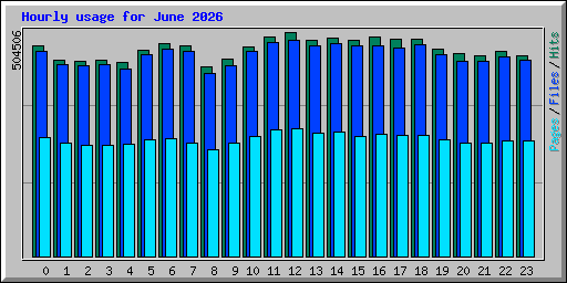 Hourly usage for June 2026