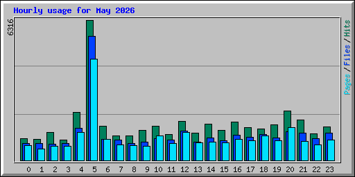 Hourly usage for May 2026